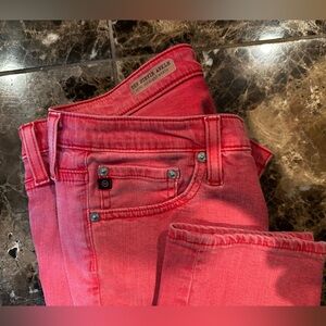 AG jeans, red, size 30r in fantastic shape